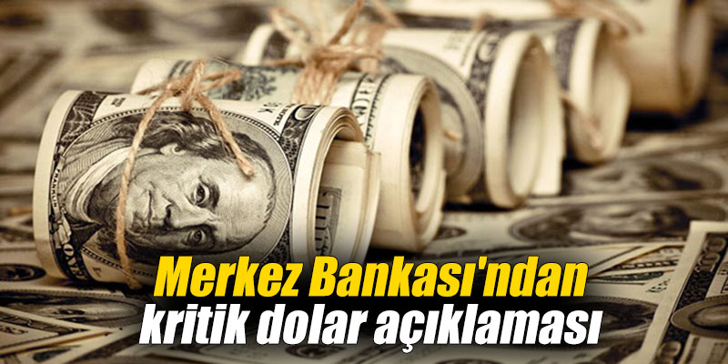 Merkez Bankası'ndan kritik dolar açıklaması