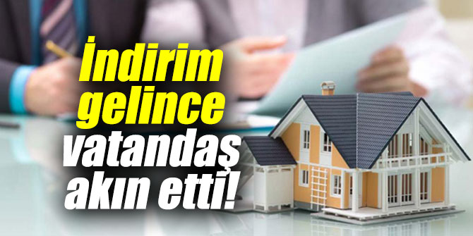 İndirim gelince vatandaş akın etti!