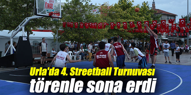 Urla'da 4. Streetball Turnuvası törenle sona erdi