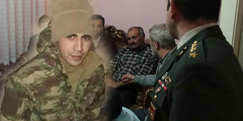 Asker oğluna ulaşamayınca şubeye gitti; şehadet haberini aldı