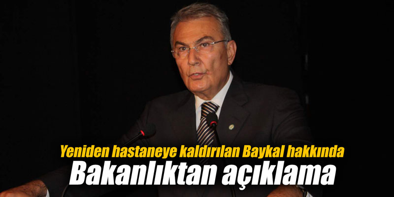 Yeniden hastaneye kaldırılan Baykal hakkında Sağlık Bakanlığı'ndan açıklama