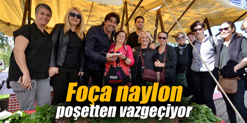 Foça naylon poşetten vazgeçiyor