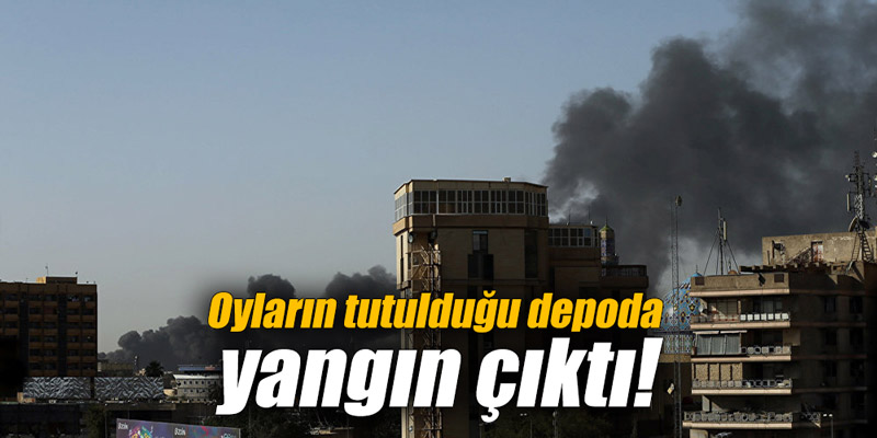 Oyların tutulduğu depoda yangın çıktı!