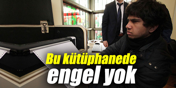 Karşıyaka'da bu kütüphanede engel yok