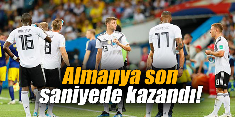 Almanya son saniyede kazandı!