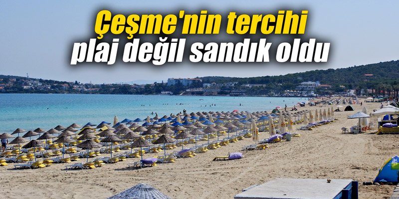 Çeşme'nin tercihi plaj değil sandık oldu