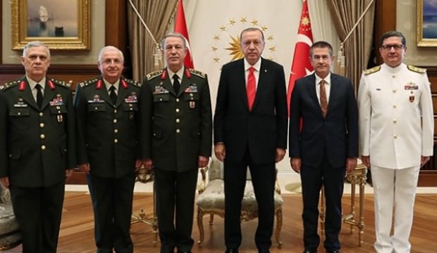 Erdoğan kuvvet komutanlarını topladı