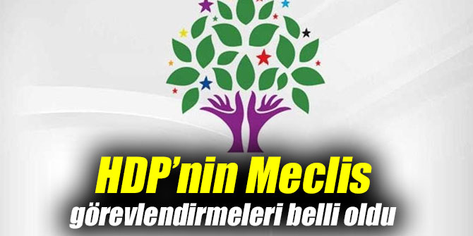 İşte HDP’nin Meclis'teki görevlendirmeleri