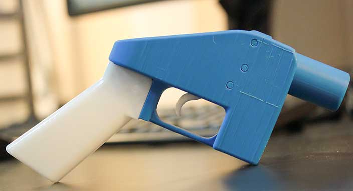 O ülkede internetten 3D silah indirme yasağı kalktı