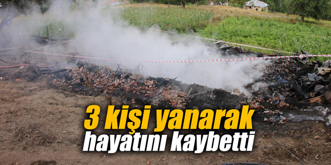 3 kişi yanarak hayatını kaybetti