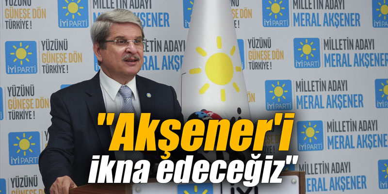 "Akşener'i ikna edeceğiz"