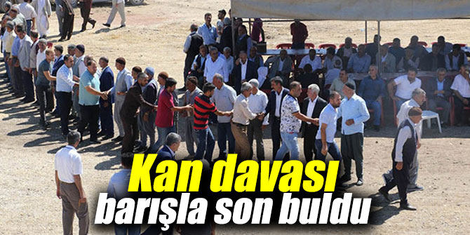 Kan davası barışla son buldu