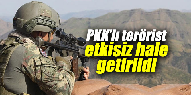 PKK’lı terörist etkisiz hale getirildi