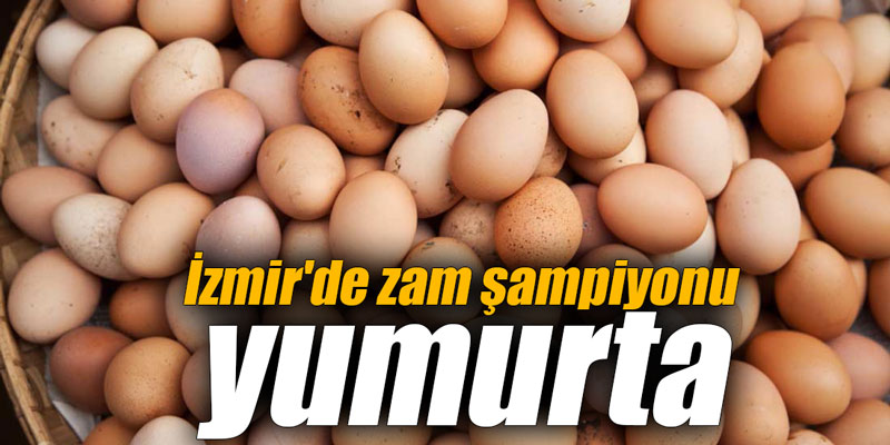 İzmir'de zam şampiyonu yumurta