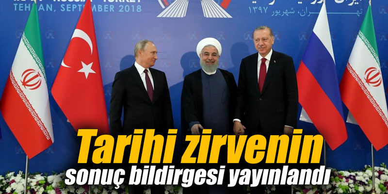 Tarihi zirvenin sonuç bildirgesi yayınlandı
