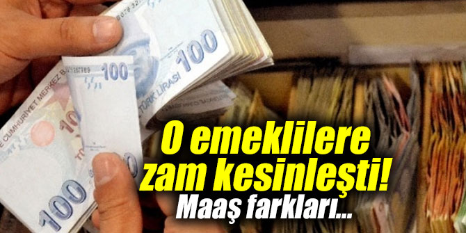 O emeklilere zam kesinleşti! Maaş farkları...