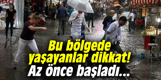 Bu bölgede yaşayanlar dikkat! Az önce başladı...
