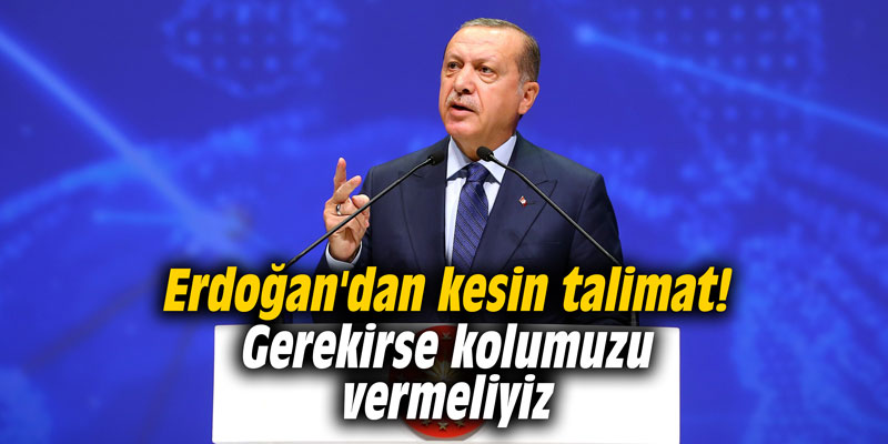Erdoğan'dan kesin talimat! Gerekirse kolumuzu vermeliyiz