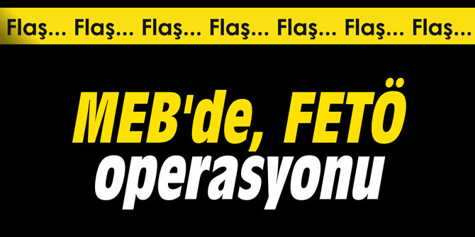 MEB'de FETÖ operasyonu