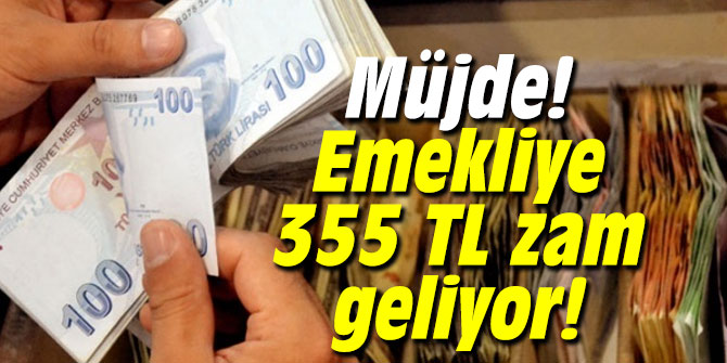 Müjde! Emekliye 355 TL zam geliyor!