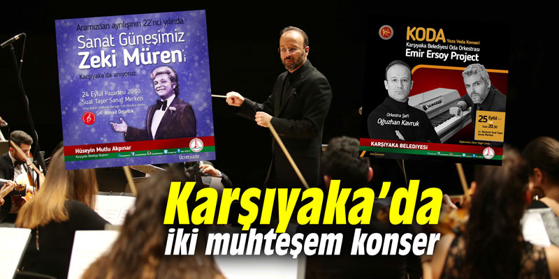 Karşıyaka’da iki muhteşem konser