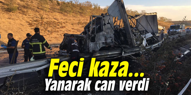 Feci kaza... Yanarak can verdi