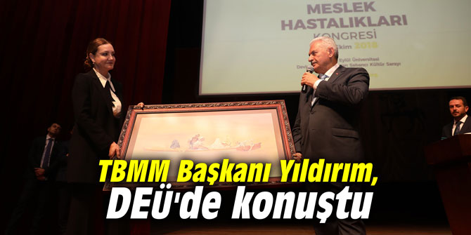 TBMM Başkanı Yıldırım, DEÜ'de konuştu