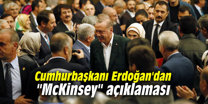 Cumhurbaşkanı Erdoğan'dan "McKinsey" açıklaması