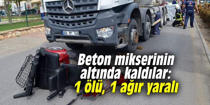 Beton mikserinin altında kaldılar: 1 ölü, 1 ağır yaralı