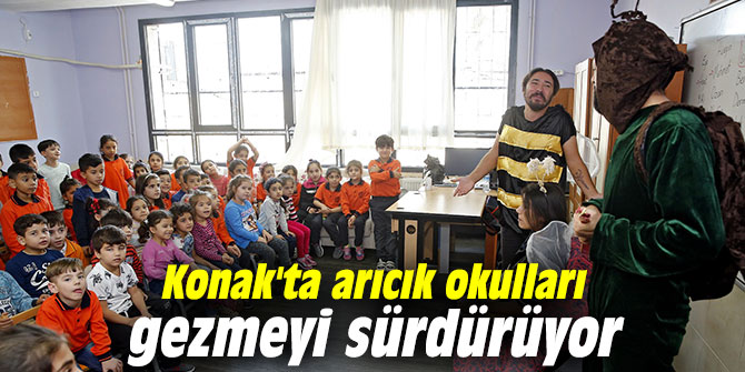 Konak'ta arıcık okulları gezmeyi sürdürüyor