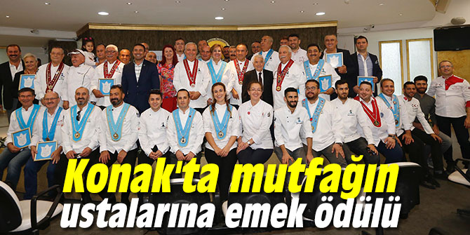 Konak'ta mutfağın ustalarına emek ödülü