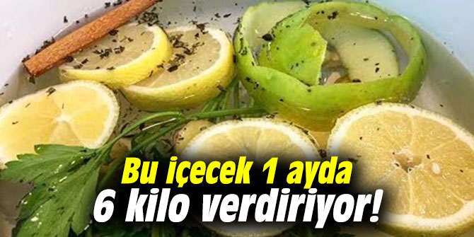 Bu içecek 1 ayda 6 kilo verdiriyor!