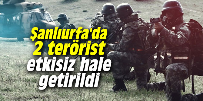 Şanlıurfa'da  2 terörist etkisiz hale getirildi