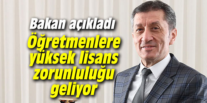 Öğretmenlere yüksek lisans zorunluluğu geliyor