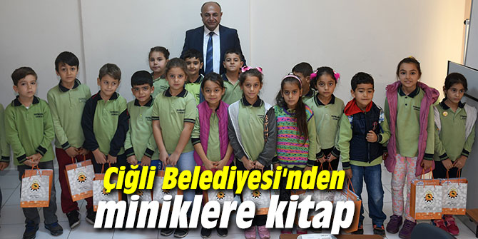 Çiğli Belediyesi'nden miniklere kitap