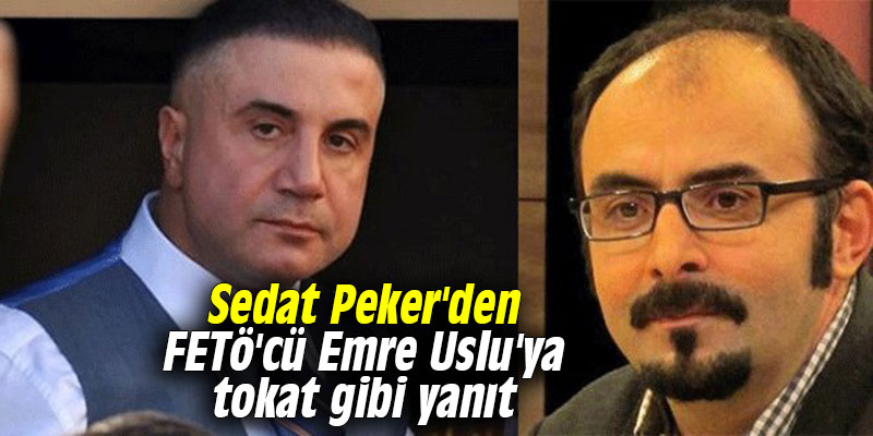 Sedat Peker'den FETö'cü Emre Uslu'ya tokat gibi yanıt