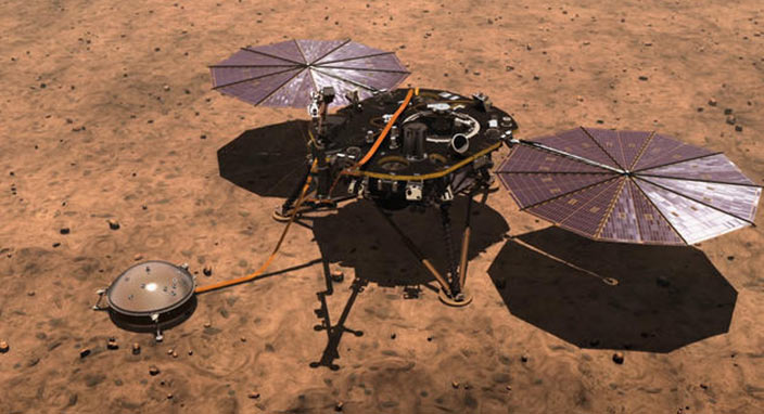 NASA'nın uzay aracı Mars'a indi