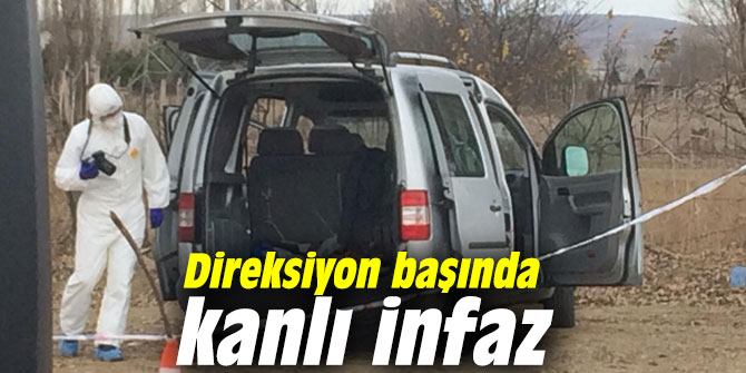 Direksiyon başında kanlı infaz
