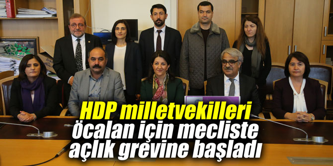 HDP vekilleri Öcalan için mecliste açlık grevine başladı