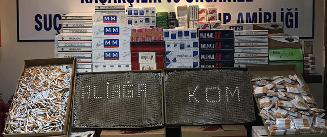 İzmir'de sigara kaçakçılarına darbe