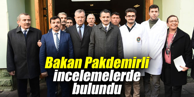 Bakan Pakdemirli incelemelerde bulundu