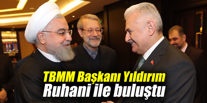 TBMM Başkanı Yıldırım Ruhani ile buluştu