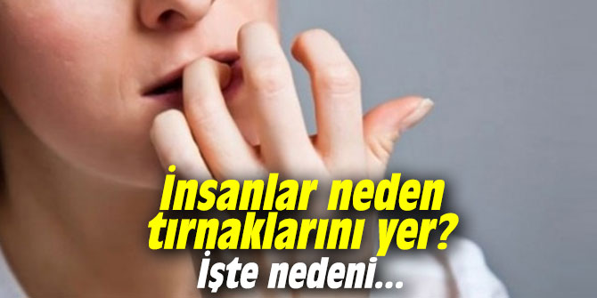 İnsanlar neden tırnaklarını yer? İşte nedeni...