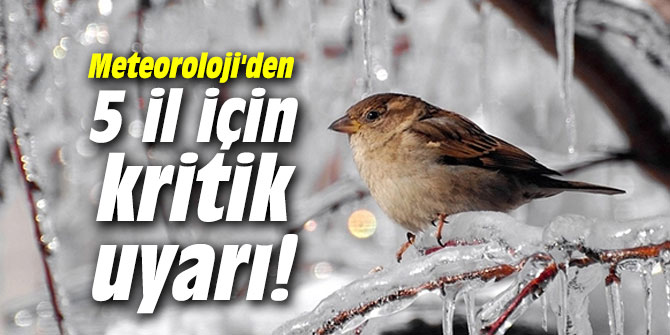 Meteoroloji'den 5 il için kritik uyarı!