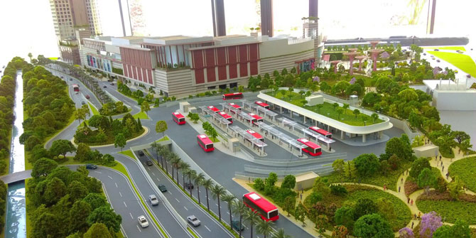 Aktarma merkezi ve otopark bir arada