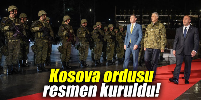 Kosova ordusu resmen kuruldu!