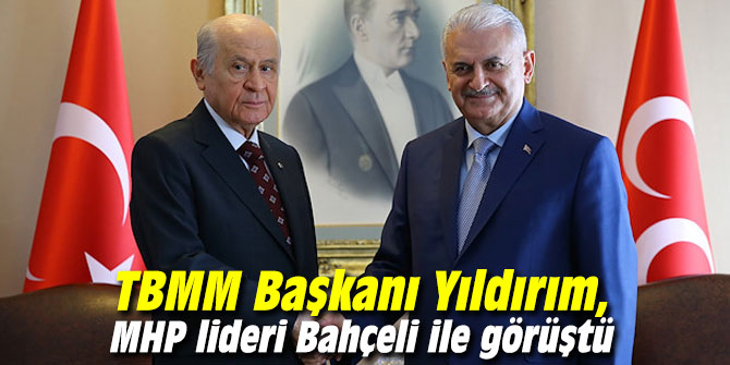 TBMM Başkanı Yıldırım, MHP lideri Bahçeli ile görüştü