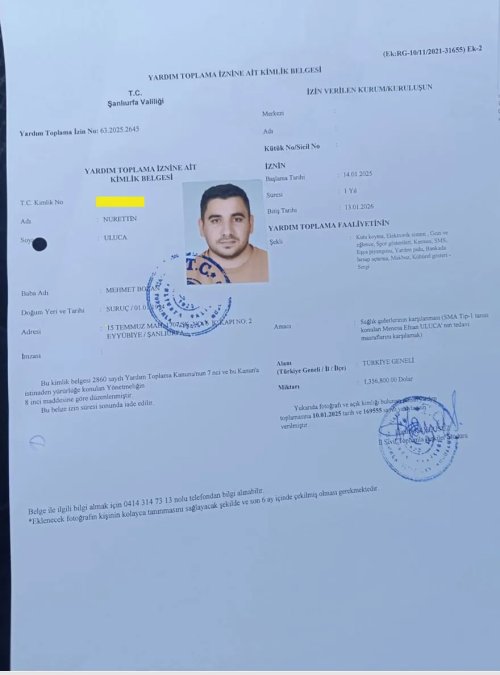 SMA'lı Menesa destekleri bekliyor!